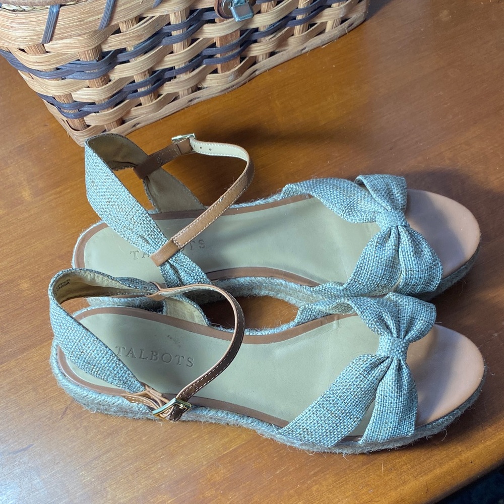 Talbots Women's Tan Espadrille Sandals